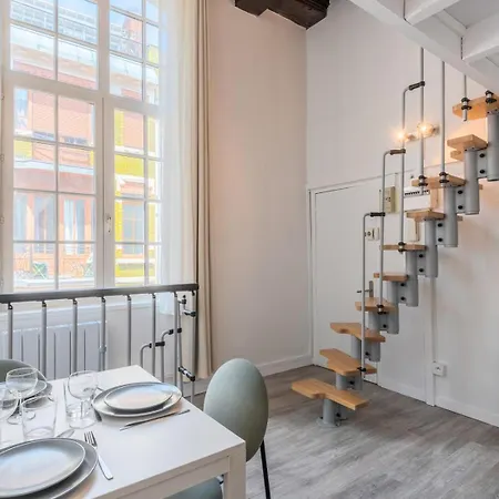 Atypical Triplex Near Grand Place With Terrace Apartamento Lille